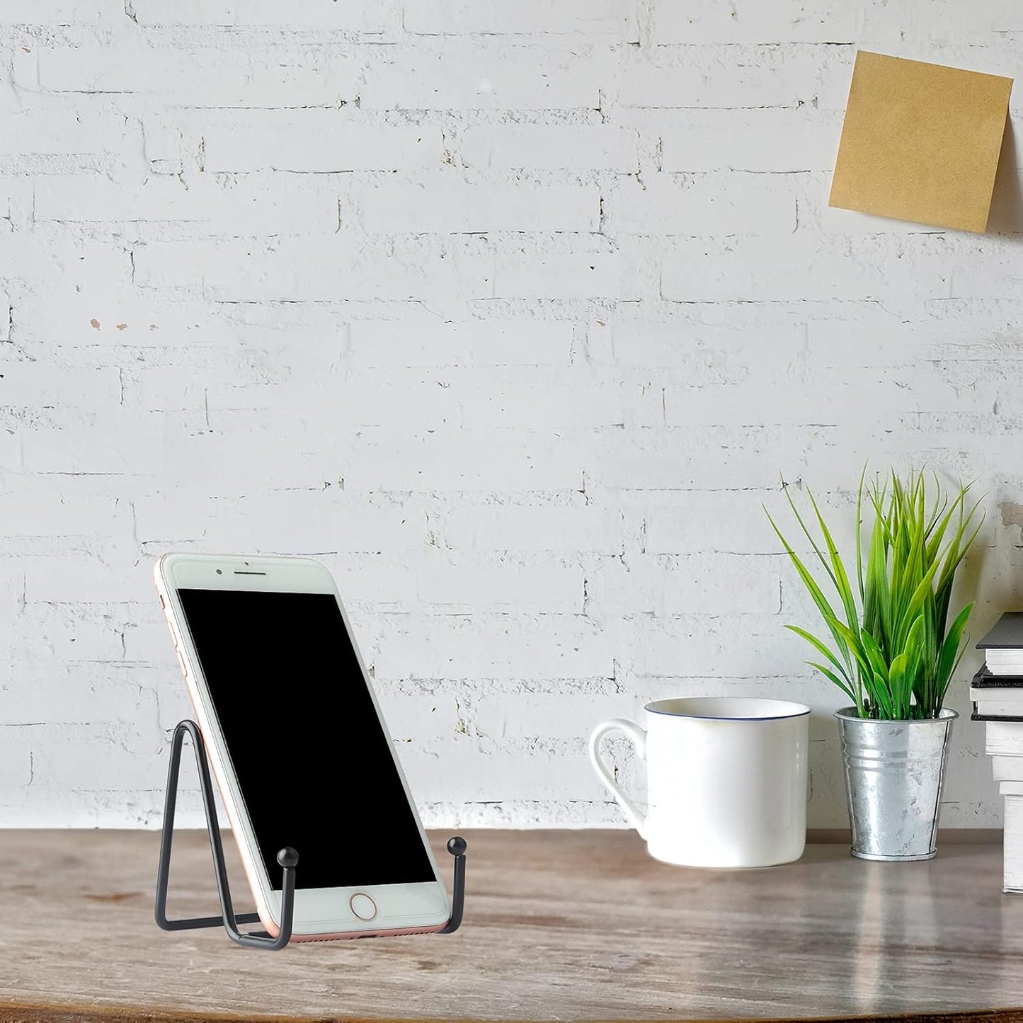 5 Pack 3 Inch Small Plate Holder Display Stands, Mini Metal Black Frame Stand for Picture, Book, Photo Easel, Creation, Collectibles