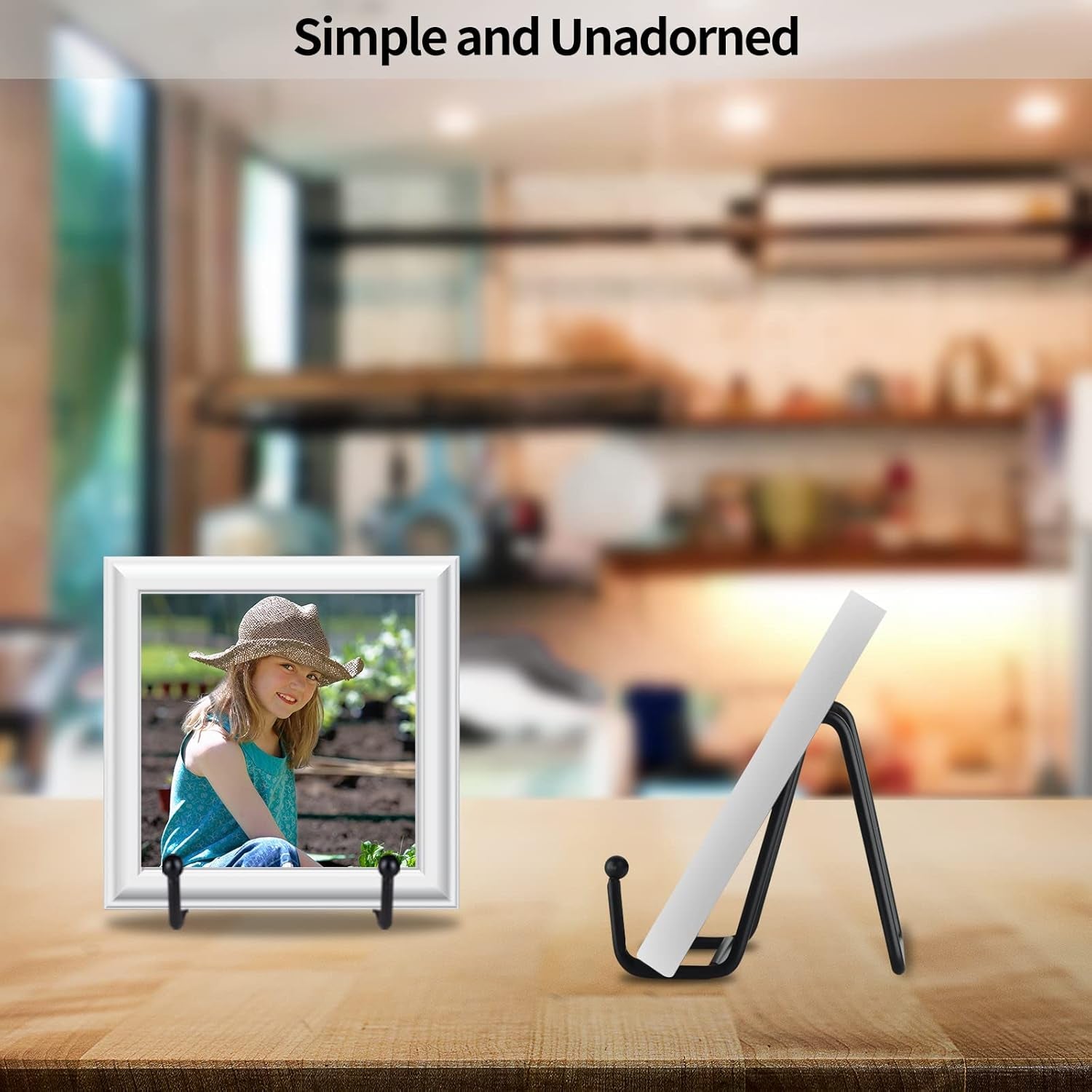 5 Pack 3 Inch Small Plate Holder Display Stands, Mini Metal Black Frame Stand for Picture, Book, Photo Easel, Creation, Collectibles